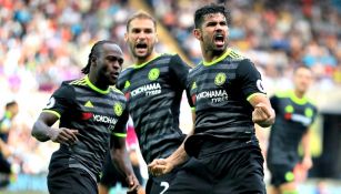 Diego Costa celebra gol contra el Swansea City