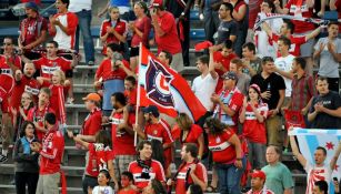 Afición del Chicago Fire apoyando a su equipo 