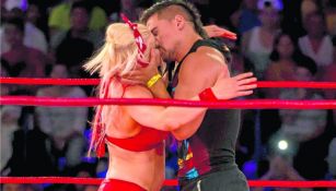 Garza Jr.  en beso a Taya