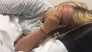 Emma Phillips en el hospital tras accidente con dildo