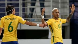 Neymar durante el partido frente a Bolivia