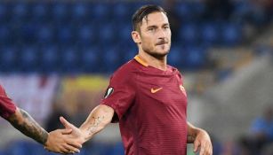 Francesco Totti durante un partido de la Europa League