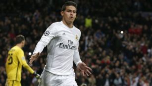 James Rodríguez, durante un partido del Real Madrid 