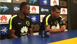 Samudio y Da Silva durante conferencia de prensa 