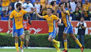 Gignac y Torres durante un encuentro de Tigres