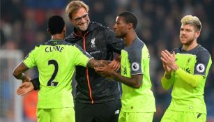 Klopp felicita a sus jugadores tras la goleada contra el Crystal Palace