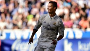 Cristiano Ronaldo celebra un gol en un partido del Real Madrid