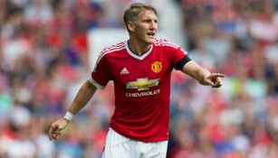 Schweinsteiger durante un encuentro del Manchester United