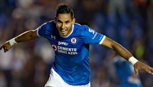 Jorge Benítez celebra su gol frente al Pachuca