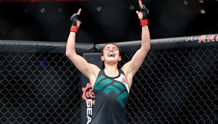 Alexa Grasso festeja su primer triunfo en UFC