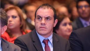 Cuauhtémoc Blanco, alcalde de Cuernavaca, en un acto oficial del gobierno de Morelos