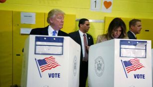 Donald Trump mira la decisión de Melania a la hora de votar