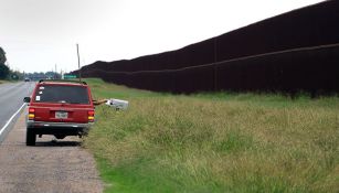 Así luce parte de la frontera entre México y Estados Unidos