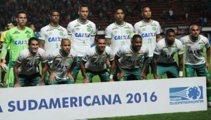 Once inicial del Chapecoense que disputaba la Copa Sudamericana 