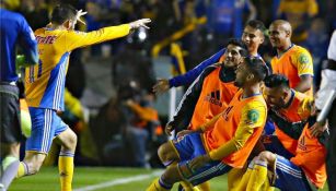 Gignac celebra de manera muy especial su gol contra León