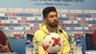 Peralta, en conferencia de prensa previo al duelo de América