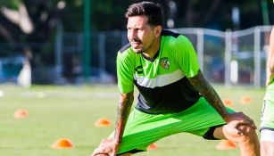 Jonathan Fabbro en un entrenamiento de Chiapas