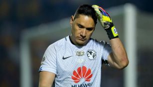 Moisés Muñoz durante la Final de Vuelta entre América y Tigres