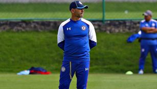 Jémez durante un entrenamiento de Cruz Azul