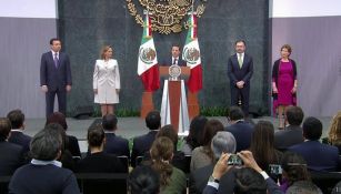 El presidente Peña Nieto junto a parte de su gabinete