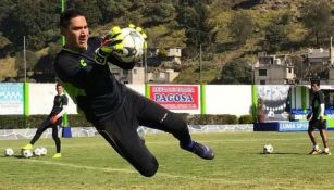 Muñoz, en entrenamiento de Jaguares