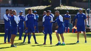 Jémez y La Máquina, durante su entrenamiento 