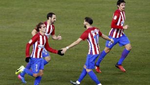  Griezmann celebra anotación frente al Barcelona en Copa del Rey