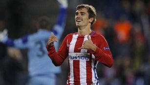 Griezmann festeja un gol con el Atlético de Madrid