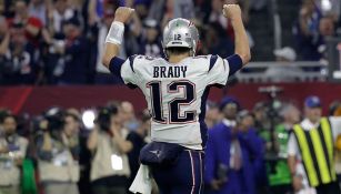 Tom Brady festeja en el Super Bowl LI