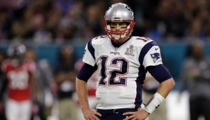 Tom Brady, QB de New England Patriots, durante el Super Bowl LI