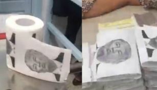 Así luce el papel de baño con el rostro de Donald Trump