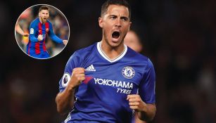 Hazard celebra una anotación con Chelsea en Premier 