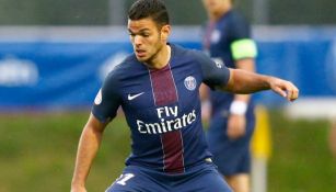 Ben Arfa, en un encuentro del PSG en la Liga de Francia 