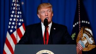 Trump da un discurso en los Estados Unidos