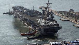 El portaaviones USS Carl Vinson en aguas norcoreanas