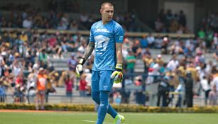 Saldívar, durante el partido frente al Toluca