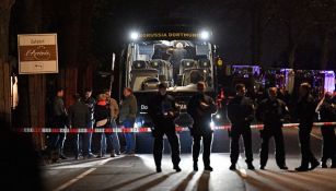 Policía alemana resguarda el autobús del Borussia Dortmund