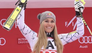 Lindsey Vonn después de una competencia