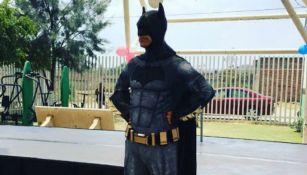 Rafael Márquez caracterizado como Batman