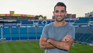 ‘Caute’ posa para RÉCORD en el Estadio Azul