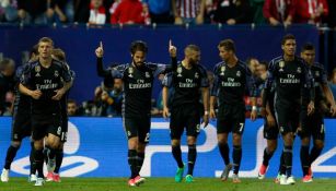 Isco celebra su anotación contra el Atlético en Champions 