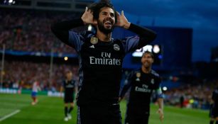 Isco celebra su gol frente al Atlético de Madrid