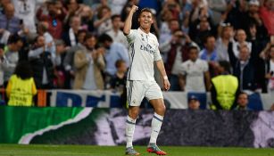 Cristiano Ronaldo festeja uno de sus goles contra Atlético de Madrid 