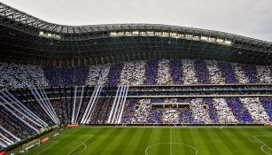 Así luce el mosaico en la casa rayada