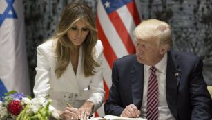 Melania y Donald Trump durante su visita a Israel 