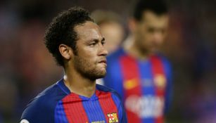 Neymar cabizbajo tras el juego entre Barcelona y Eibar