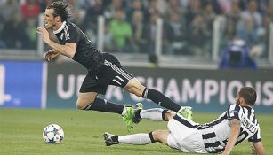 Gareth Bale recibe una falta en la 'Semi' de 2015 contra la 'Juve'