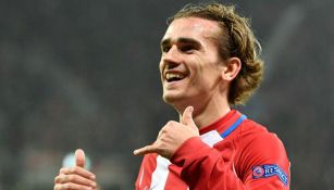 Griezmann celebra un gol con el Atleti