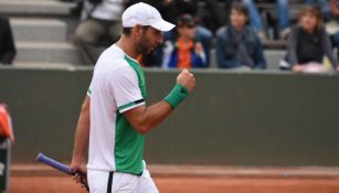 Santiago González celebra un triunfo en Roland Garros