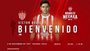 Víctor Dávila, nuevo jugador de Necaxa